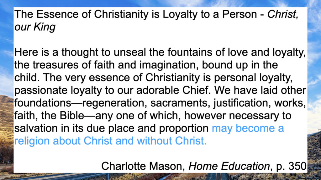 The Essence of Christianity is Loyalty to Jesus Christ